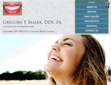 Tablet Screenshot of drgregdds.com